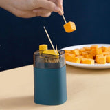 box household push-type toothpick holder - Dark Green