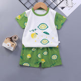 Breathable New Born Short Sleeve Two Piece Cotton Outfit Matching Set - Shop N Save