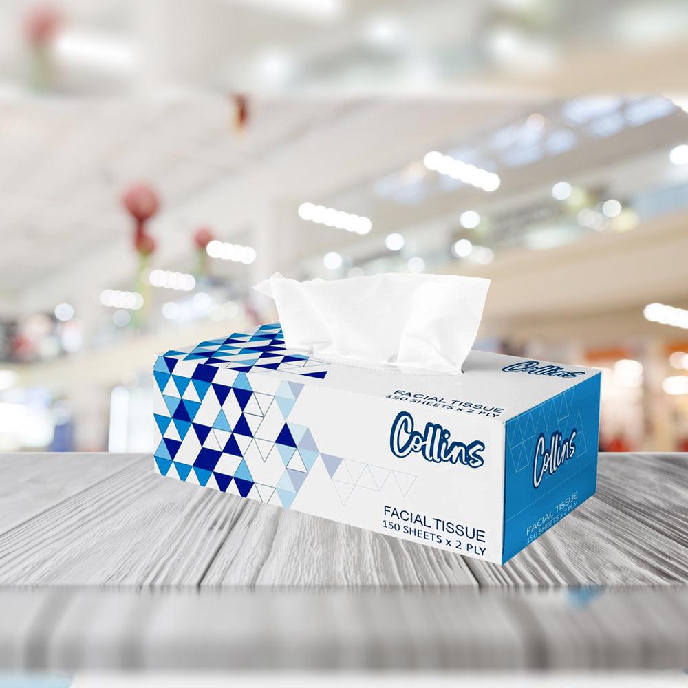 COLLINS Facial Tissue Box 150 Sheets, 2 ply [4 + 1] Pack - Shop N Save