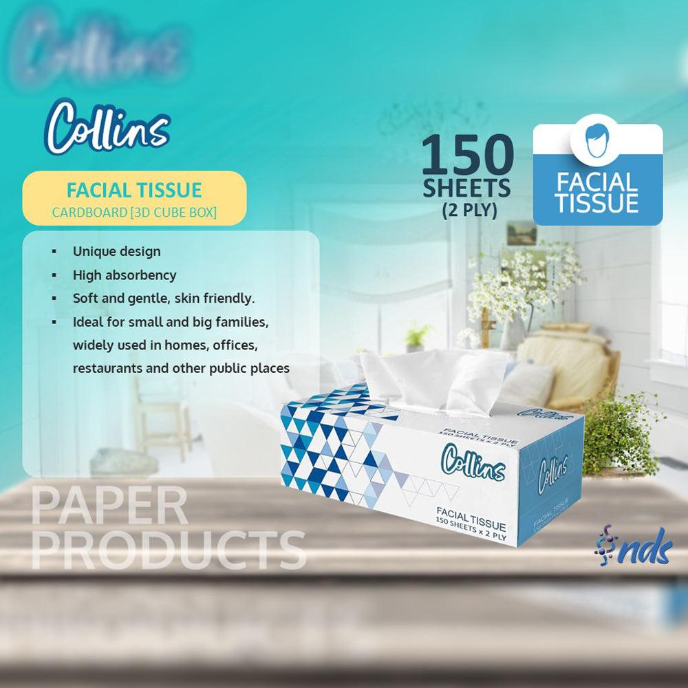 COLLINS Facial Tissue Box 150 Sheets, 2 ply [4 + 1] Pack - Shop N Save