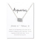 Constellations Necklace Pendant Aquarius Silver