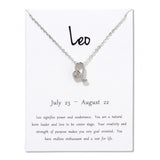 Constellations Necklace Pendant Leo Silver