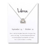 Constellations Necklace Pendant Libra Silver