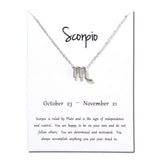 Constellations Necklace Pendant Scorpio Silver