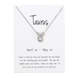 Constellations Necklace Pendant Taurus Silver
