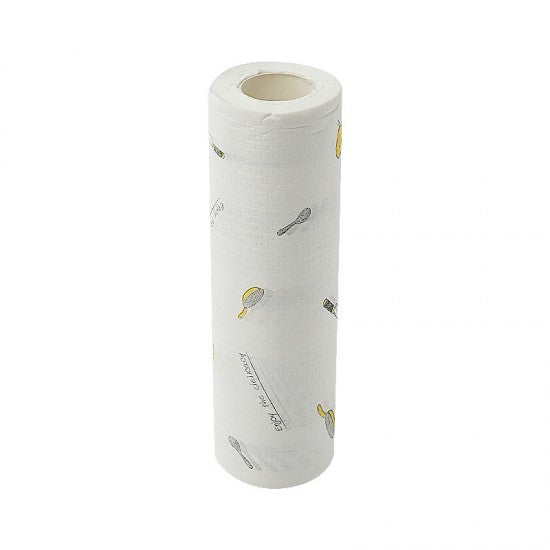Disposable Kitchen Dishes Cleaning Towels Roll White. - Shop N Save