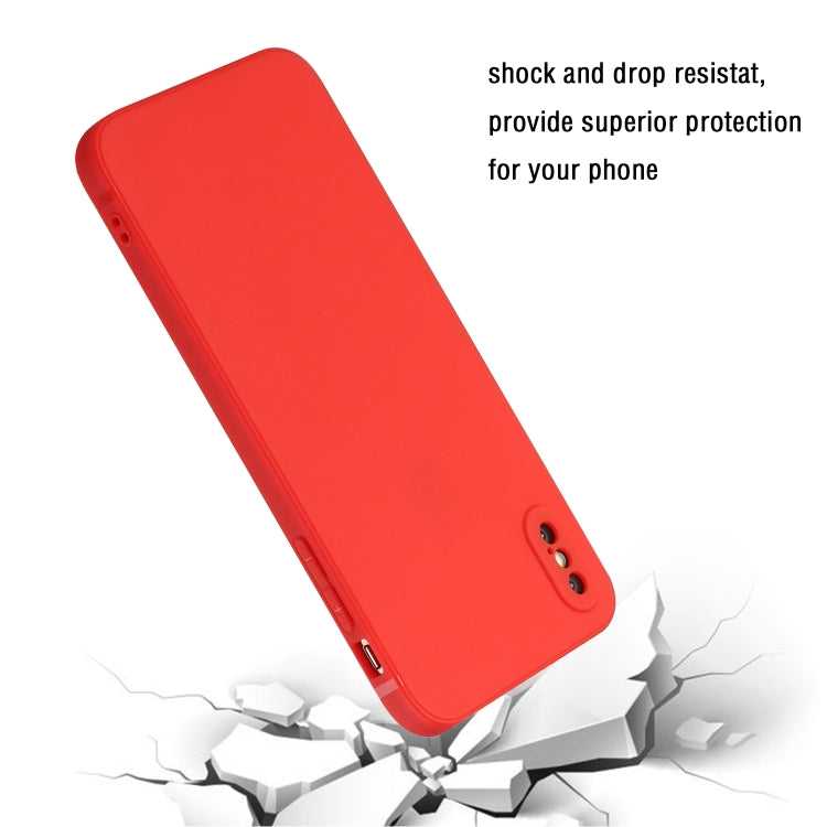 Luxury Silicon case for IPhone X/XS (Red)