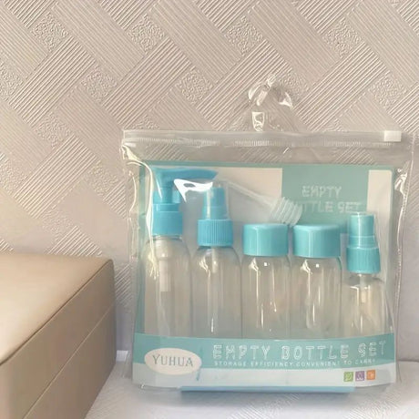 Empty Bottle Set: Efficient Storage 7 PCS, Convenient for Travel-Blue
