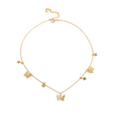 Star &amp; Butterfly Layered Necklaces: Fashion Alloy for Women's - Shop N Save