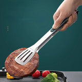 Food Tongs Stainless Steel Kitchen Tongs Meat Salad Steak Food Clip (Silver) - Shop N Save