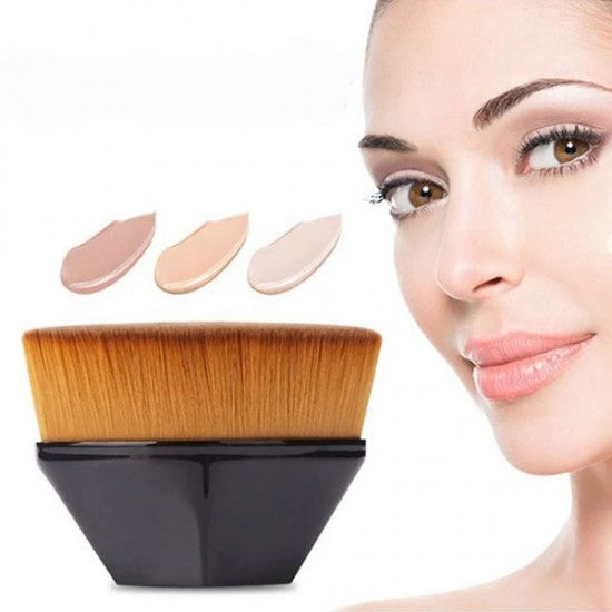 Foundation Makeup Brush Portable Face Wash Brush - Black