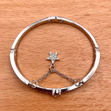 Girls Fashion Rhinestone And Star Chain Bracelet - Silver - Shop N Save