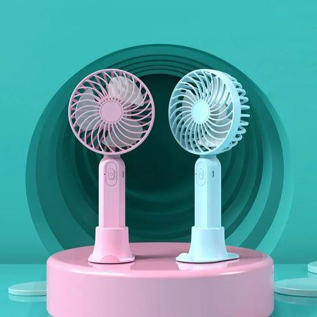 USB Rechargeable Handheld Fan: Adjustable, Portable, Desktop Air Cooler - Shop N Save