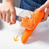 High Quality Plastic Vegetable Peeler With Top Container (Gray) - Shop N Save
