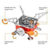 Portable Card Type Outdoor Camping Folding Mini Stove - Shop N Save
