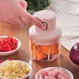 Wireless Usb Rechargeable Electric Mini Grinder - Pink - Shop N Save