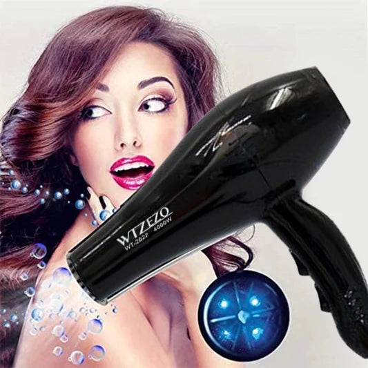 Two Speed High Quality Strong Power Professional Hair Dryer - Black - Shop N Save