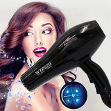 Two Speed High Quality Strong Power Professional Hair Dryer - Black - Shop N Save