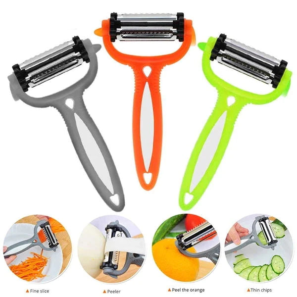 Multi functional Vegetables Fruit Peeler - Orange - Shop N Save