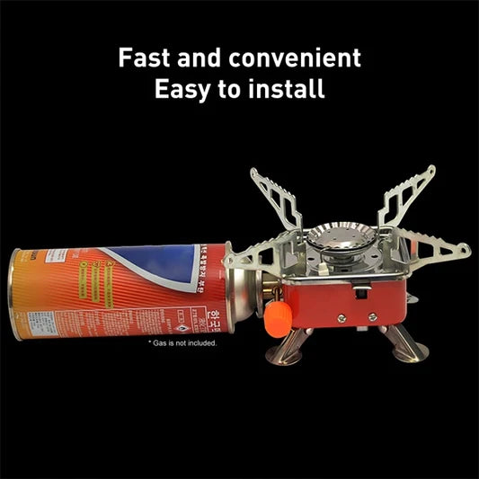 Portable Card Type Outdoor Camping Folding Mini Stove - Shop N Save