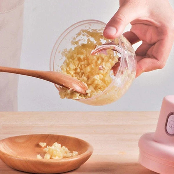 Wireless Usb Rechargeable Electric Mini Grinder - Pink - Shop N Save