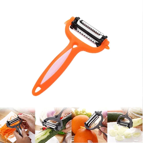Multi functional Vegetables Fruit Peeler - Orange - Shop N Save