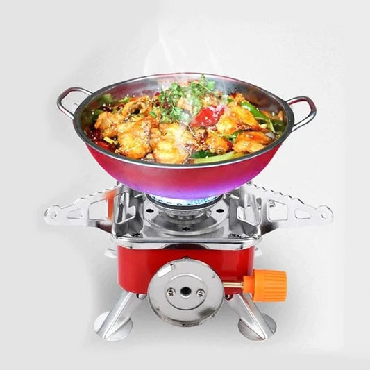 Portable Card Type Outdoor Camping Folding Mini Stove - Shop N Save