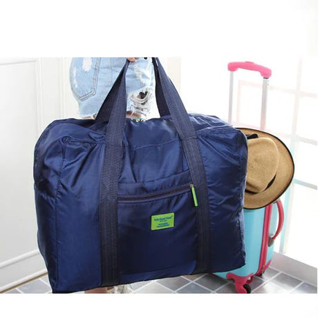 Folding Large Travel Bag: Portable, Double Handles, Versatile Organizer - Shop N Save