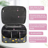 Stylish Black Mini Travel Bag: Zipper Closure, Cosmetics Organizer - Shop N Save
