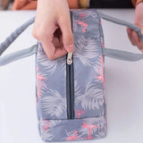 Flamingo Print Lunch Bag: Insulated, Double Handle, Stylish for Travel - Shop N Save