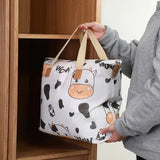Large Travel Bag: Comforter &amp; Pillow Storage, Moisture-Proof Canvas - 50x38cm White - Shop N Save