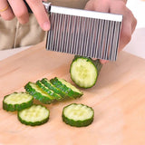 Stainless Steel Potato Wave Cutter: Fun Shapes, Multifunctional Slicer - Shop N Save