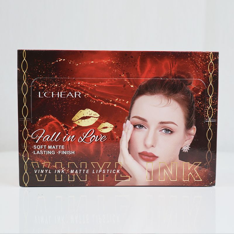 L'chear Soft Matte hexagon Shape Lipstick - Claret (XONA) Red (04)