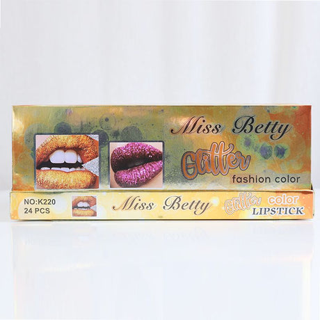Miss Betty Glitter Lipstick - Glitter Candy Pink (07)