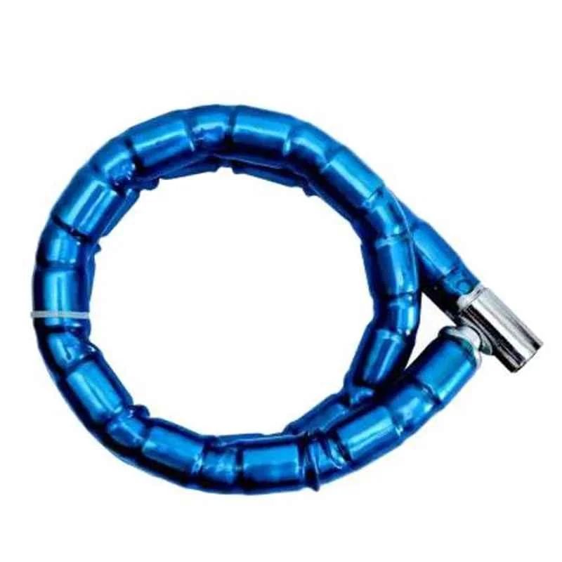 Motorcycle security cable lock (Blue)  .