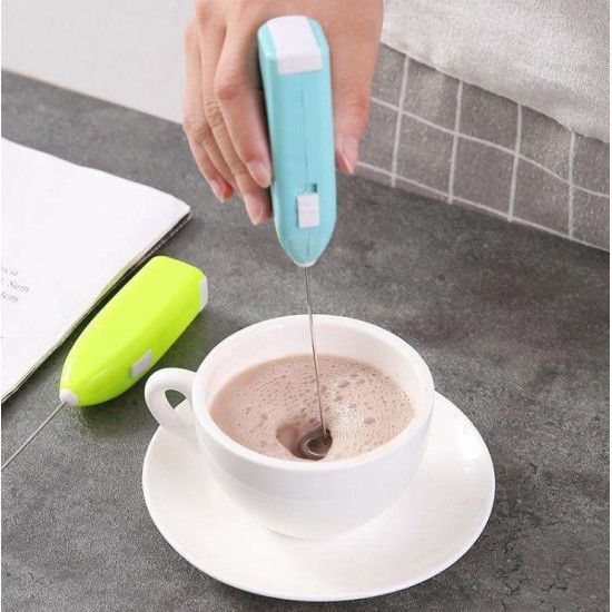 Milk Frother Mixer Portable Foamer Maker Without Battery (Blue) - Shop N Save