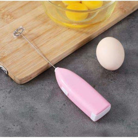 Milk Frother Mixer Portable Foamer Maker Without Battery (Pink) - Shop N Save