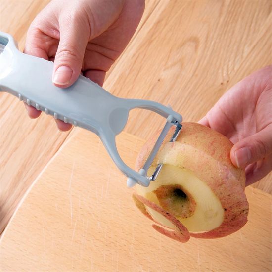 Multi Functional Fruit Vegetable Double side cutter - Light Blue
