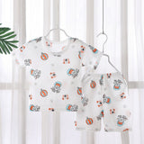 Short-Sleeved Summer T-Shirt New Born Children Clothing Matching Set - Gray - Shop N Save