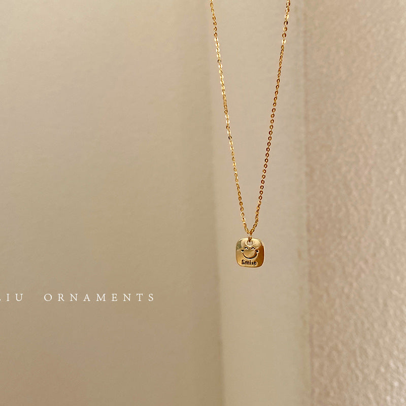Smiley Face Necklace - Fang Brand, Summer Sweet, Hip-Hop Trend - Shop N Save