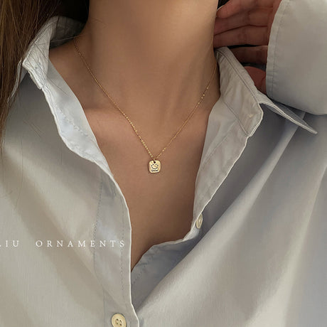Smiley Face Necklace - Fang Brand, Summer Sweet, Hip-Hop Trend - Shop N Save