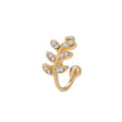 Diamond Leaf Ear Clips - European American Hot-Selling, C-Shaped - Shop N Save