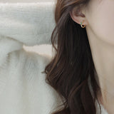 2023 New Diamond Earrings - S925 Golden, Internet Celebrity Style - Shop N Save