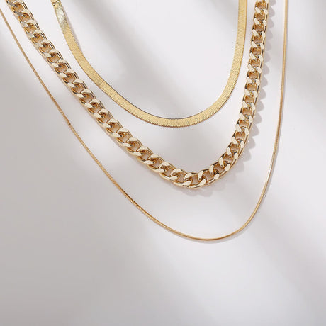 Punk Style Snake Chain Necklace - European American Fashion - Shop N Save