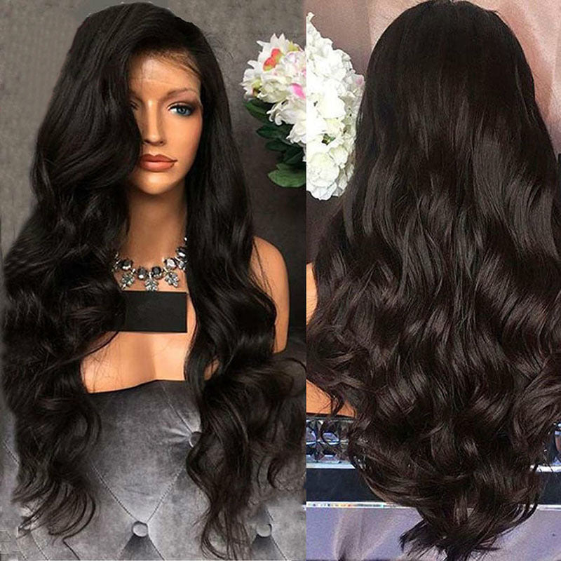 Wig Women's European &amp; American Fashion 13*4 Front Lace Headgear