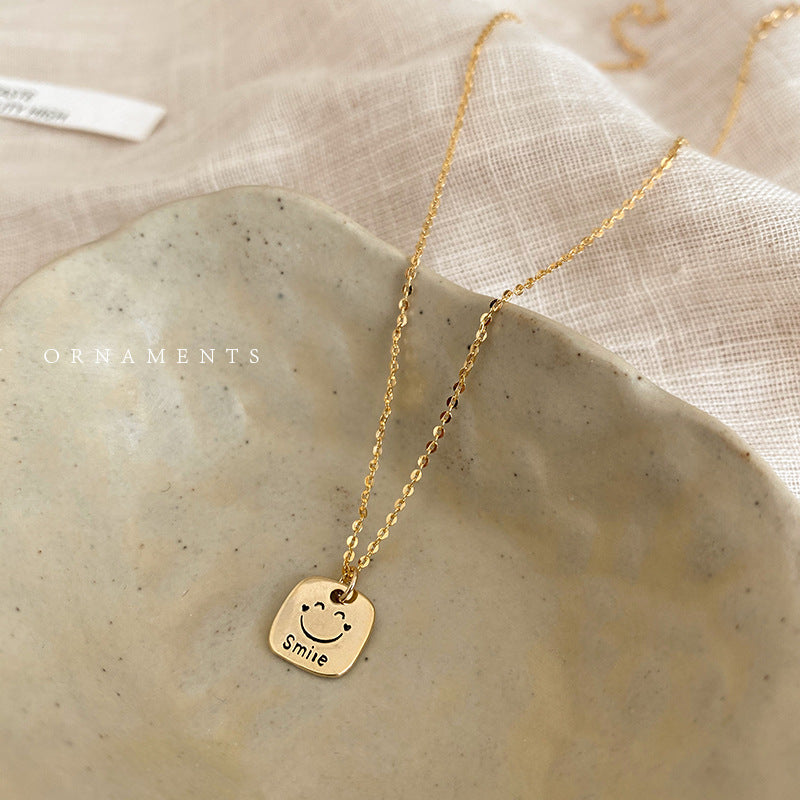 Smiley Face Necklace - Fang Brand, Summer Sweet, Hip-Hop Trend - Shop N Save