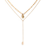 Y-Shaped Shell Pendant Necklace - European American Wholesale - Shop N Save