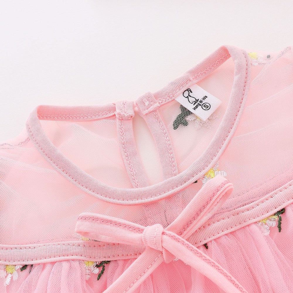 Sleeveless Lace and Knee Full Cotton Vest Princess Dress - Shop N Save