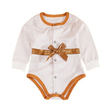 Long-Sleeved Pure Color Cotton Newborn Romper Jumpsuit - Shop N Save