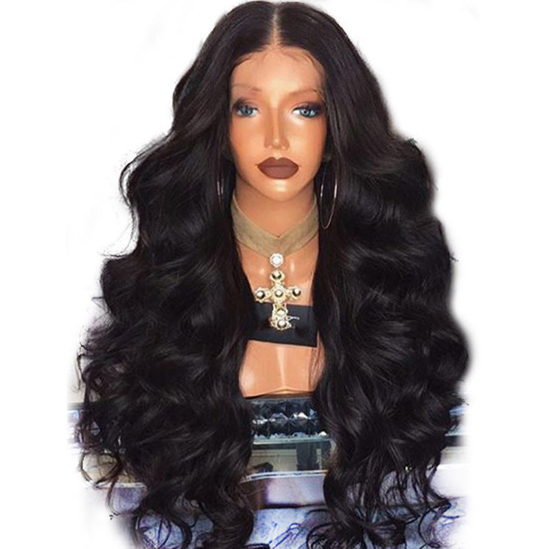 Wig Women's European &amp; American Fashion 13*4 Front Lace Headgear